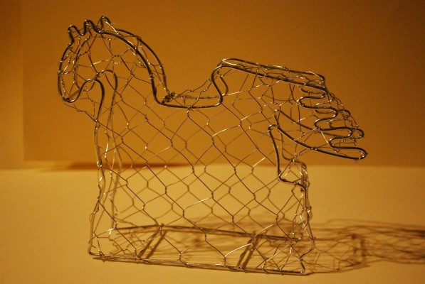 Zaden Metaalfiguren Buxusfiguren en gaasfiguren Gaasfiguur Paard klein  (GF32 Paard klein)