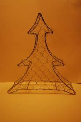 Metaalfiguren Buxusfiguren en gaasfiguren Buxus-motval Gaasfiguur Kerstboom  (GF30 Kerstboom)