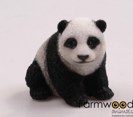 Iemand verrassen? Levensechte beelden Dierenbeelden levensecht Panda beer 12 cm  (MI3289)