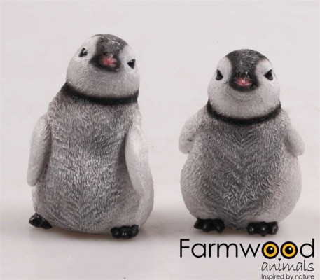 Zomerbollen Levensechte beelden Dierenbeelden levensecht Pinguins per set van 2  (3358)