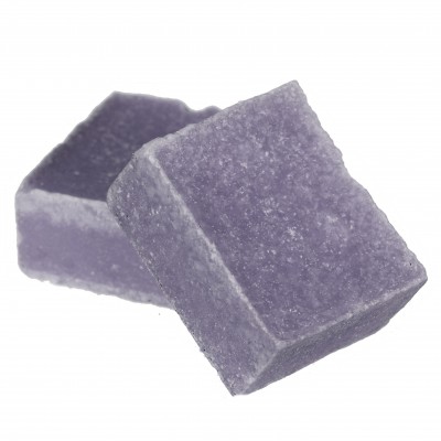 Schotel EBI cement donker grijs 8 cm Amberblokjes, raspen en geurbranders Amberblok lavender 4x3x2 cm  (WJ36013)