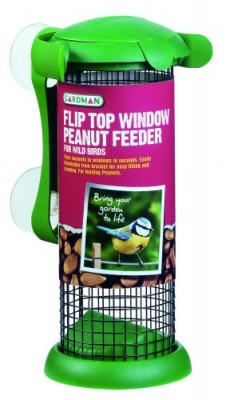 Meststoffen Dieren in de tuin Vogels voeren Flip Top Raam pindafeeder  (TP884825)