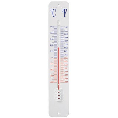 Zomerbollen Tuingereedschappen Thermo- en regenmeters Thermometer op wandplaat 45 cm  (TH13)