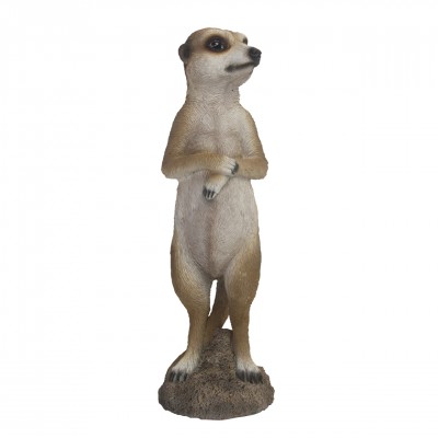 Levensechte beelden Dierenbeelden levensecht Hondje gevlekt 14 cm zittend Levensecht stokstaartje staand  (37000277)