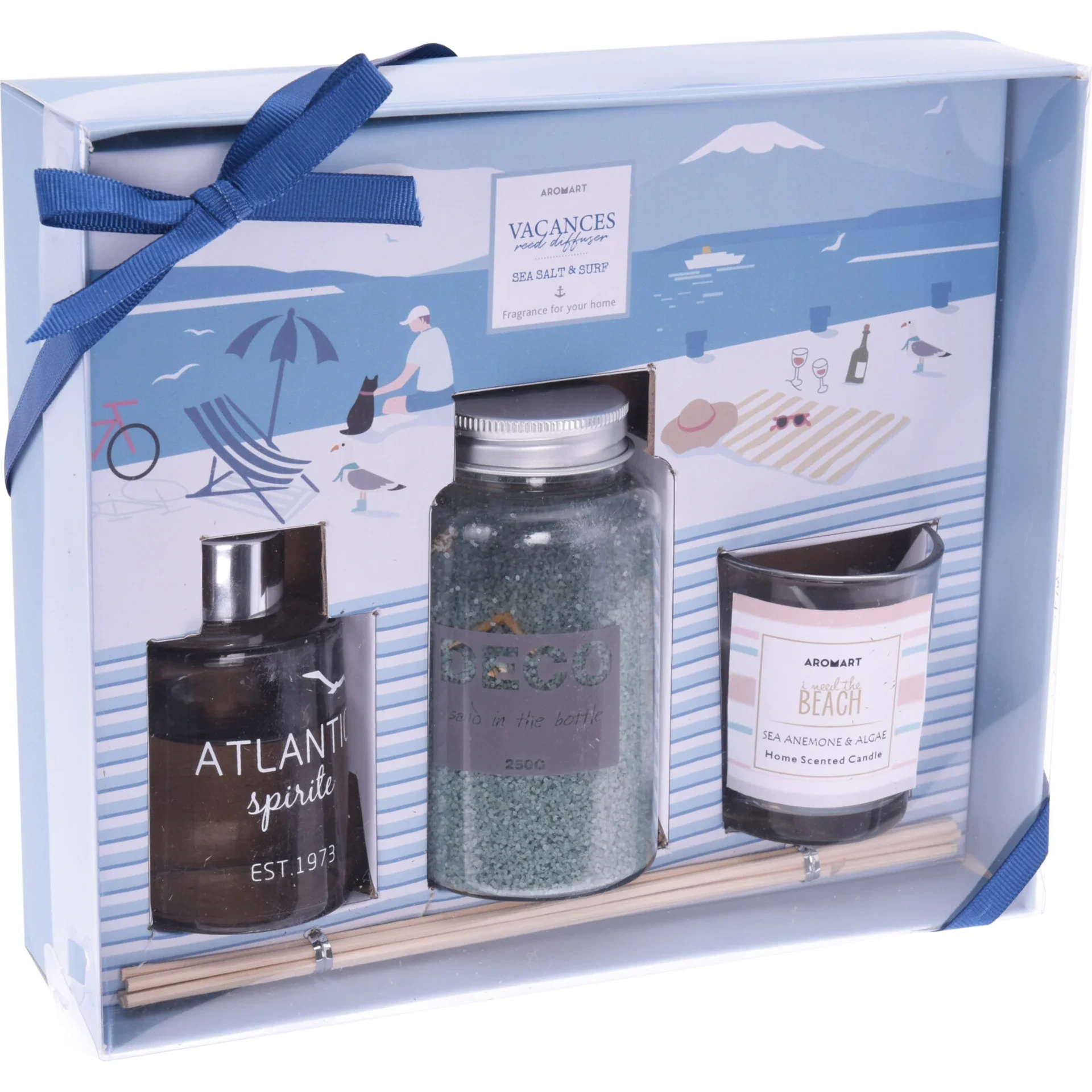 Geurset, cadeauverpakking Zeezout en Surf