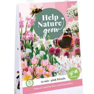 Bloembollenmengsel tas Pink Friends - Help Nature Grow 50 stuks
