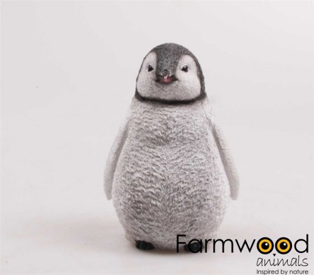 Levensechte pinguin 28x17x30 Vl.langszij