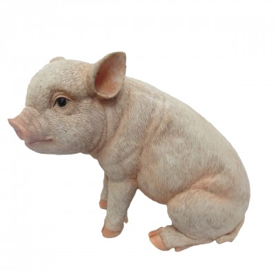 Levensechte zittende big roze
