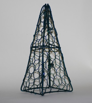Gaasfiguur Pyramide 3D groen