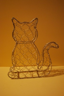 Buxusfiguur Kat klein