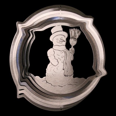 Kerst Snowman 7810-GROOT-ZILVER