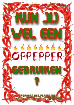 Oppepper met peperzaden