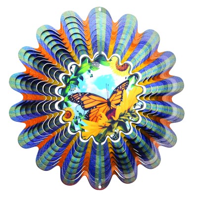 Designer Windspinner Animated Butterfly 25cm
