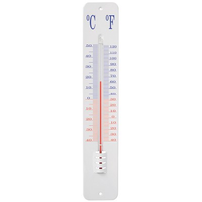 Thermometer op wandplaat 45 cm
