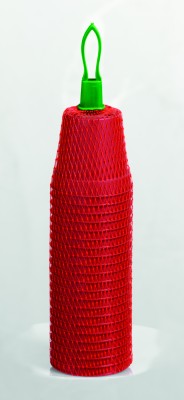 Plastic potjes 22 stuks rond 6cm terra cotta