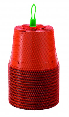 Plastic potjes rond 13 cm terra cotta per 15 stuks