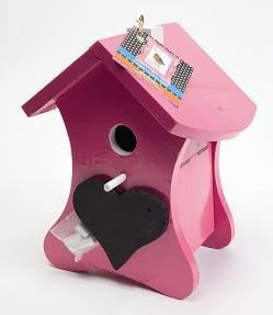 Nestkast Buzzy Birds krijt Roze